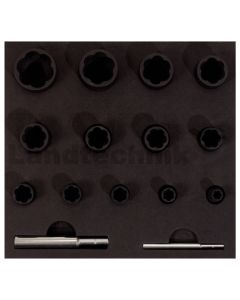 1/4" +1/2" Spiral-Profil Stecknusssatz