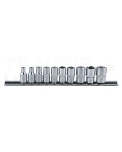 1/4" Sechskant-Stecknuss-Satz, 10-tlg.