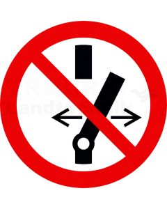Warnschild-Hybrid Schalter