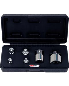 1/4'+3/8'+1/2' CHROME+Adapter Satz,6tlg