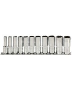 3/8" CHROME+SK-Stecknuss Satz