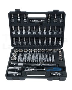 3/8' CHROME+Steckschluessel Satz, 61-tlg