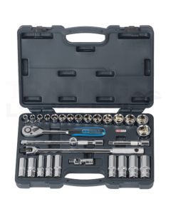 1/2" CHROME+ Steckschlüssel Satz 30-tlg