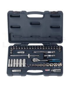 3/8' CHROME+Steckschluessel Satz, 46-tlg