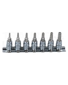 1/4" CHROME+Bit Stecknuss Satz T x