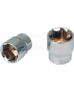 1/4" CHROME+6-Kant Stecknuss