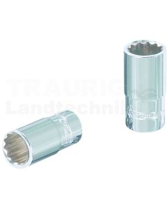 1/4" CHROMEplus® 12-kant-Stecknuss, 10mm
