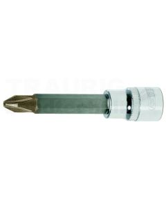 1/ 2" CHROME+ Bit Stecknuss, lang, PH1