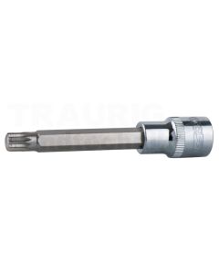 1/2" CHROME+Bit Stecknuss XZN lang M12