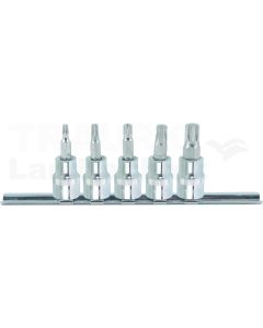 3/8"ChrE+Bit-Stecknuss f.XZN-Schr.Sat,5