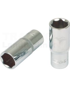 3/8" CHROME+SK-Stecknuss, lang, 20mm