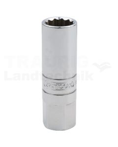3/8" CHROME+ Zuendkerzen Stecknuss 14mm