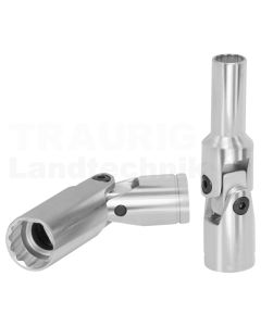 3/8" CHROMEplus® 12-kant-Stecknuss mit Gelenk, 15