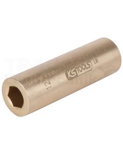 BRONZE Stecknuss 1/2" 21mm 6-kant lang