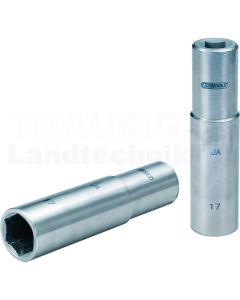 3/8" TITANplus Stecknuss, 17mm, lang