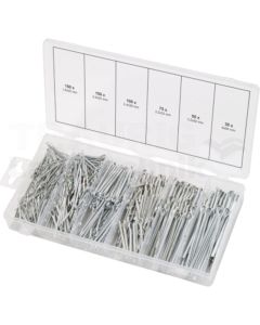 Sort. Splinte,DIN94,VZ, 555-tlg