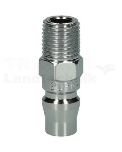 Metall-Stecknippel, 1/4"AG, Asien