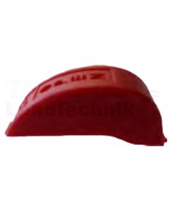 Verschleißanzeige rot