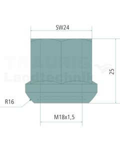 Bundmutter M18 x 1,5 SW24
