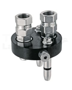 P206G Stecker IG 2x 1/2" BSP Zn-Ni