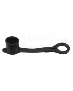 TFDF Staubkappe Stecker PVC DN06 Schwarz