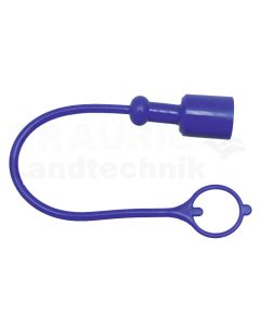TF12 Staubkappe Stecker PVC DN12 Blau
