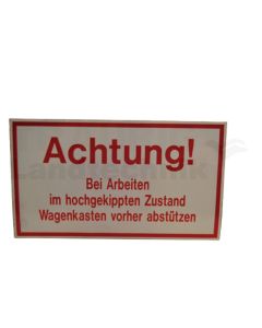 Warnschild