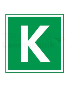 Schild K'' selbstklebend''