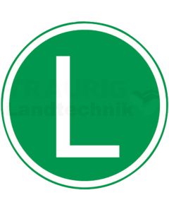Schild ''lärmarm'' L, Grund grün