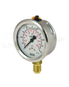Manometer 10 bar Ø63mm - 1/4"
