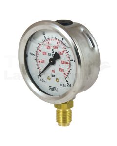 Manometer 250 bar Ø63 mm - 1/4"