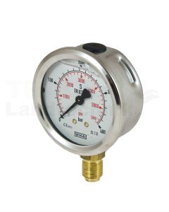 Manometer 400 bar Ø63 mm - 1/4"