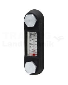 Schauglas 127 mm M12 mit Therm.