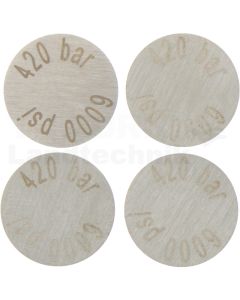 SCLV-PTQ-Berstscheibe, 420 bar