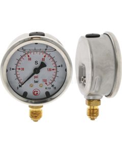 Manometer UA. 10 bar Ø63mm - 1/4"