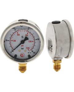 Manometer UA. 100 bar Ø63mm - 1/4"