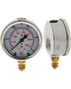 Manometer UA. 250 bar Ø63mm - 1/4"