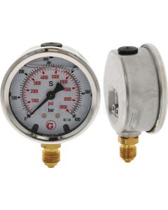 Manometer UA. 600 bar Ø63mm - 1/4"