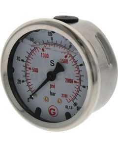 Manometer HA. 160 bar Ø63mm - 1/4"