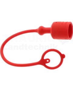 TF12 Staubkappe Stecker PVC DN12 Rot