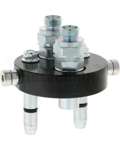 P206 Stecker AG 2x M18x1,5 (12L) DN10