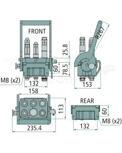 PLK Stecker AG 2x 11/16"ORFS