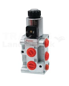6/2 Wegeventil SWV-E-12V Zn-Ni (1/2")