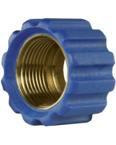Überwurfmutter 22x1,5 16,4 mm Blau