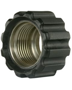 Überwurfmutter 22x1,5 16,4 mm Schwarz VA