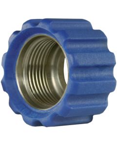 Überwurfmutter 22x1,5 16,4 mm Blau VA