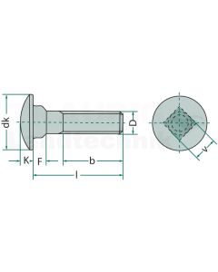 Schlossschraube M10x40 DIN 603