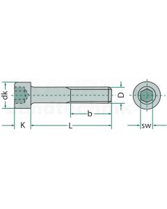 VPE100 Zylinderschraube M6x30 DIN 912