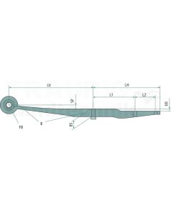 Lenkerfeder passend für GIGANT