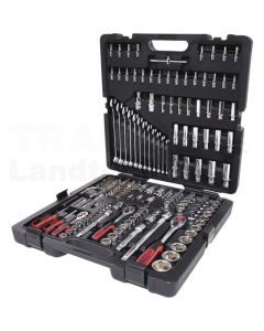 1/4" + 3/8" + 1/2" CHROMEplus Steckschlüssel-Satz,